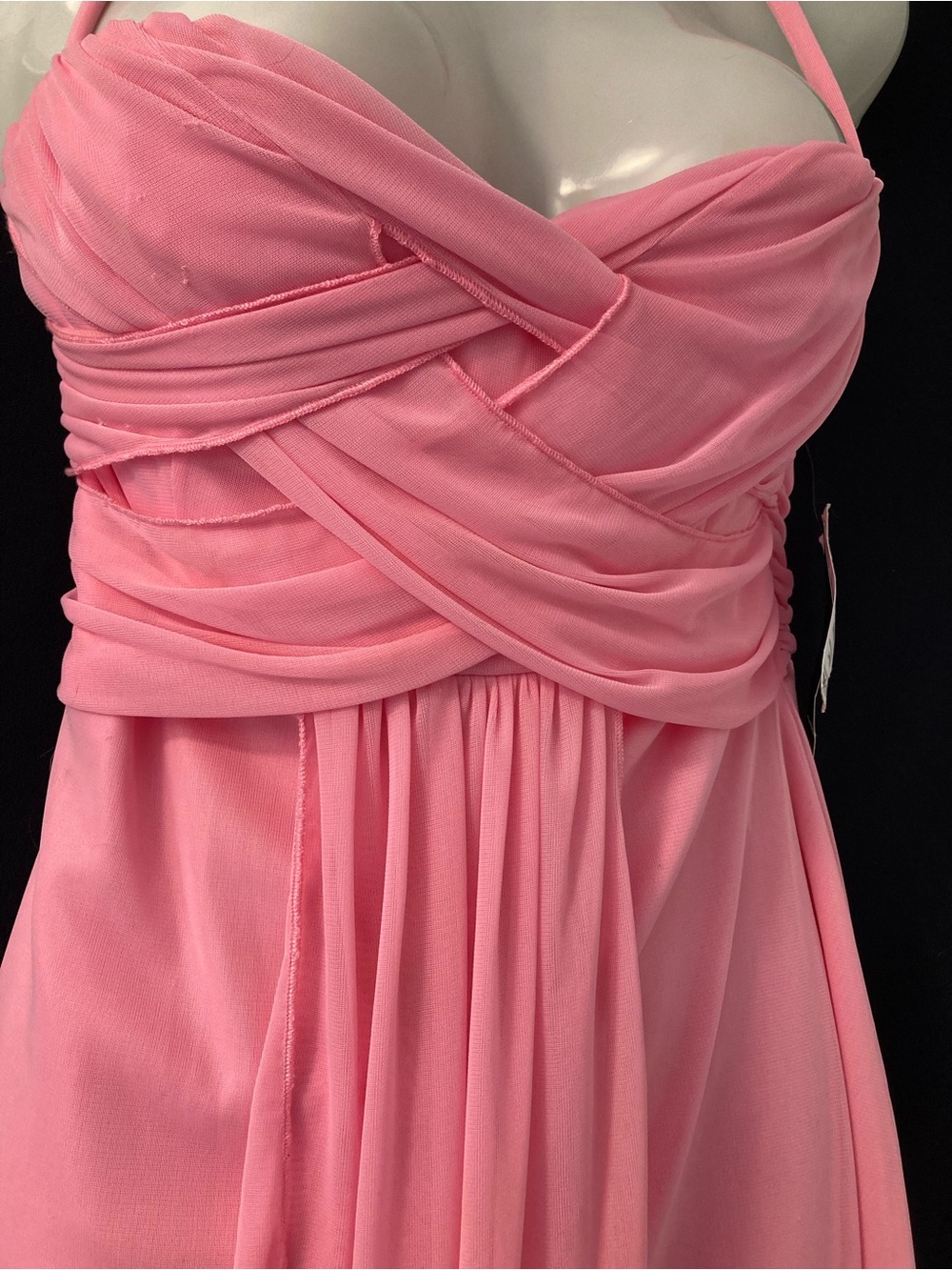 GLAM Pink Ruched Cocktail Dress NWT Size M